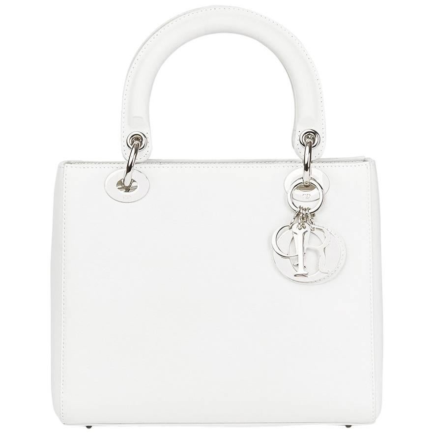 Christian Dior Monogram White Logo Bag at 1stDibs